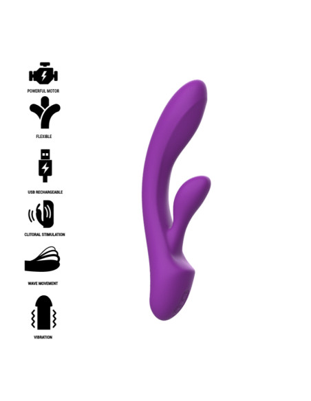 INTENSE LUIGI VIBRADOR RABBIT SILICONA LIQUIDA MORADO
