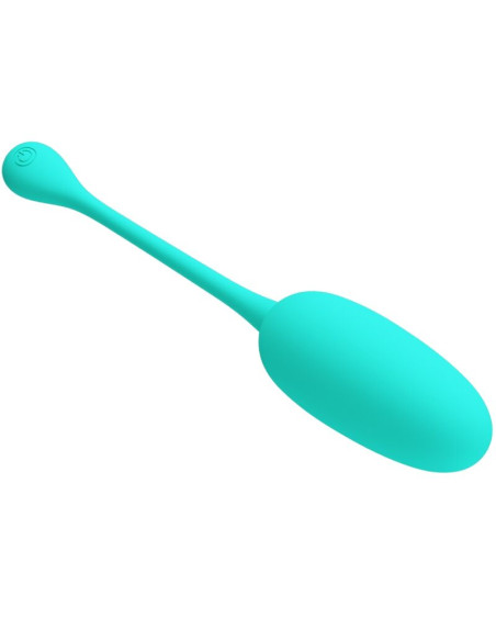 PRETTY LOVE KNUCKER HUEVO VIBRADOR RECARGABLE VERDE AGUA