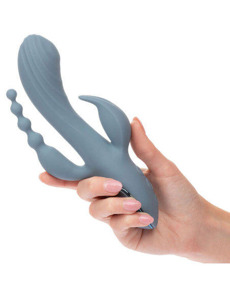 CALEXOTICS VIBRADOR TRIPLE EXTASIS GRIS