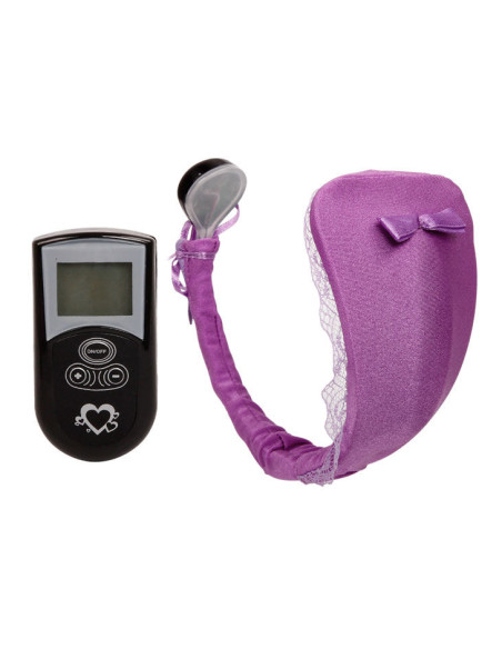 BAILE TANGA CON VIBRADOR CON CONTROL REMOTO LILA
