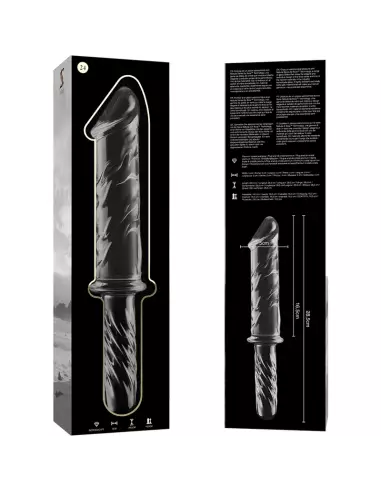 NEBULA SERIES BY IBIZA MODELO 24 DILDO CRISTAL BOROSILICATO TRANSPARENTE 285 CM O 5 CM