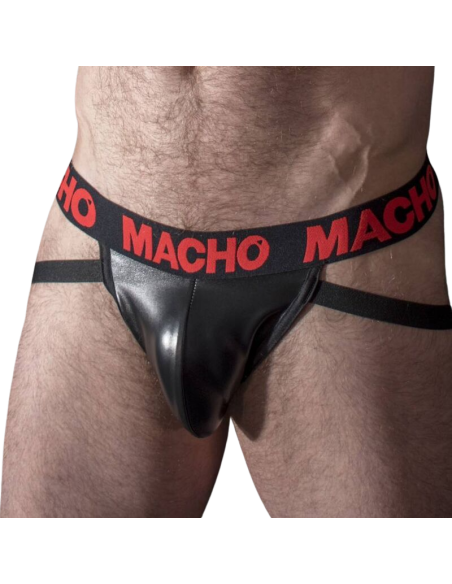 MACHO MX25RC JOCK CUERO ROJO S