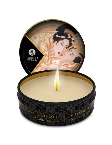 SHUNGA MINI CARESS BY CANDELIGHT VELA MASAJE VAINILLA 30 ML