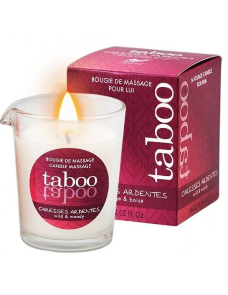 RUF TABOO VELA DE MASAJE PARA EL CARESSES ARDENTES AROMA HELECHO