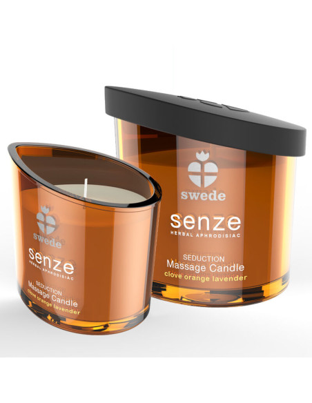 SWEDE SENZE SEDUCTION VELA MASAJE CLAVO NARANJA LAVANDA