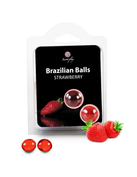 SECRETPLAY BRAZILIAN BALLS FRESAS SET 2 BOLAS
