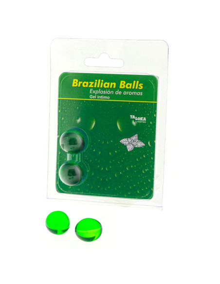 TALOKA BRAZILIAN BALLS GEL INTIMO MENTA 2 BOLAS