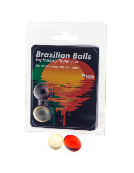 TALOKA BRAZILIAN BALLS GEL EXCITANTE EFECTO SUPER CALIENTE 2 BOLAS