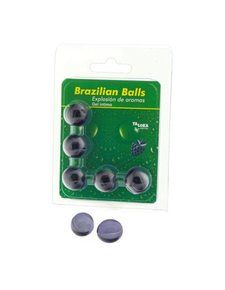 TALOKA BRAZILIAN BALLS GEL INTIMO FRUTAS DEL BOSQUE 5 BOLAS
