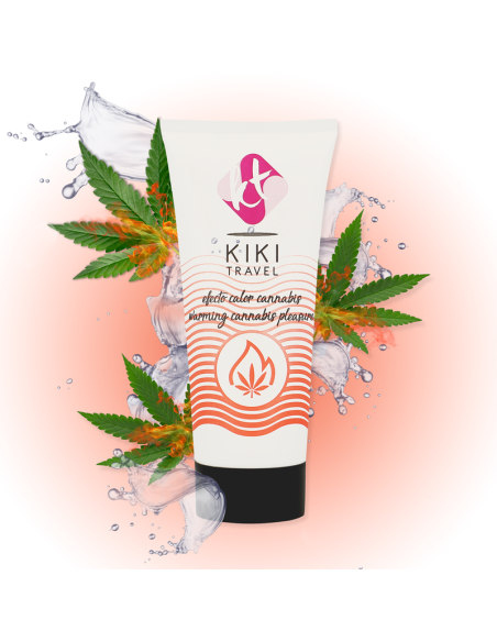 KIKI TRAVEL GEL DESLIZANTE SABOR A CANNABIS EFECTO CALOR INTENSO 50 ML