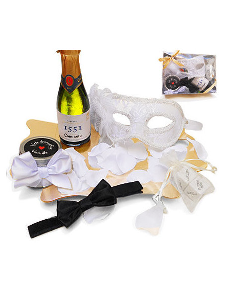 INEDIT KIT EROTICO BLANCO MASCARA VENECIANA
