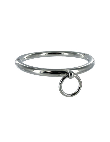 METAL HARD BDSM COLLAR CON ARGOLLA 10CM