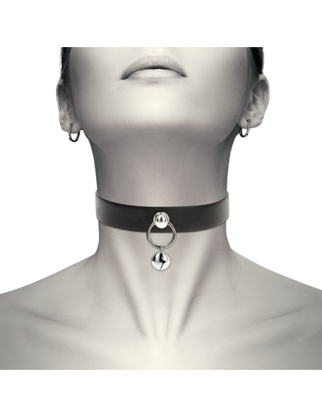 COQUETTE CHIC DESIRE COLLAR CUERO VEGANO ACCESORIO WOMAN CASCABEL ARO