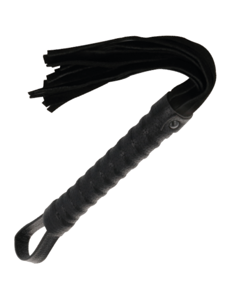 DARKNESS LATIGO BONDAGE NEGRO CON MANGO DE PIEL