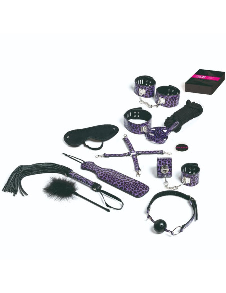 TEASE PLEASE JUEGO 13 ACCESORIOS BONDAGE LILA