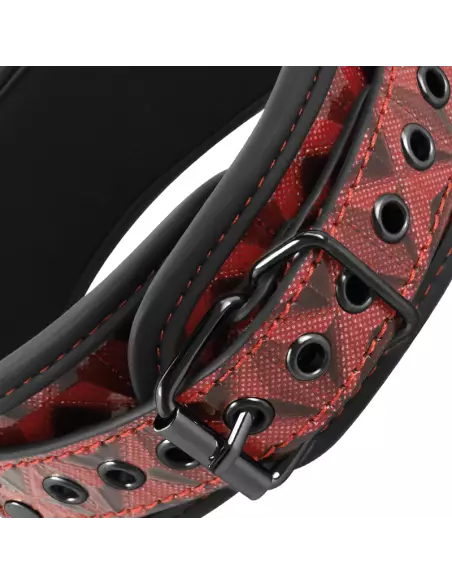 BEGME RED EDITION COLLAR CON CADENAS Y PINZAS PEZONES CON FORRO DE NEOPRENO