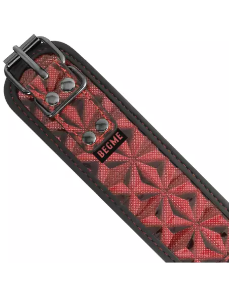BEGME RED EDITION COLLAR CON CADENAS Y PINZAS PEZONES CON FORRO DE NEOPRENO