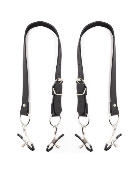 OHMAMA FETISH PINZAS CLITORIS CON CORREAS PIERNAS