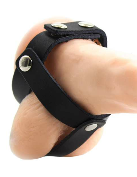 OHMAMA FETISH FUNDA CUERO DE CASTIDAD PARA TESTICULOS