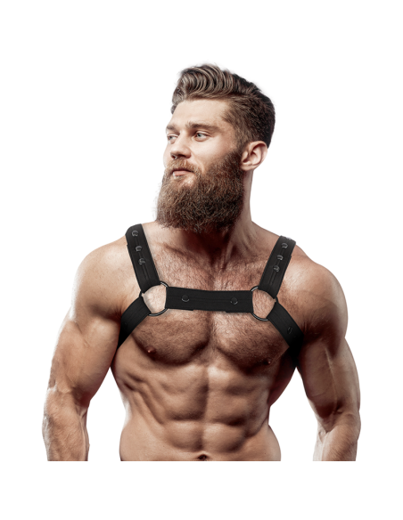 FETISH SUBMISSIVE ATTITUDE ARNES DEPORTIVO AJUSTABLE NEOPRENO PECHO HOMBRE