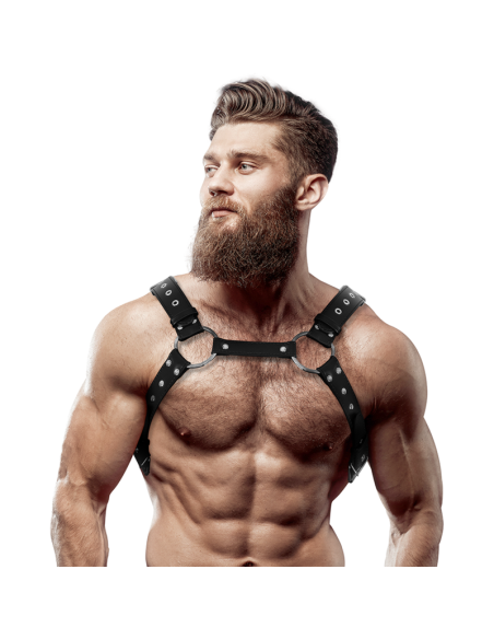 FETISH SUBMISSIVE ATTITUDE ARNES ECOPIEL PECHO CON TACHUELAS HOMBRE