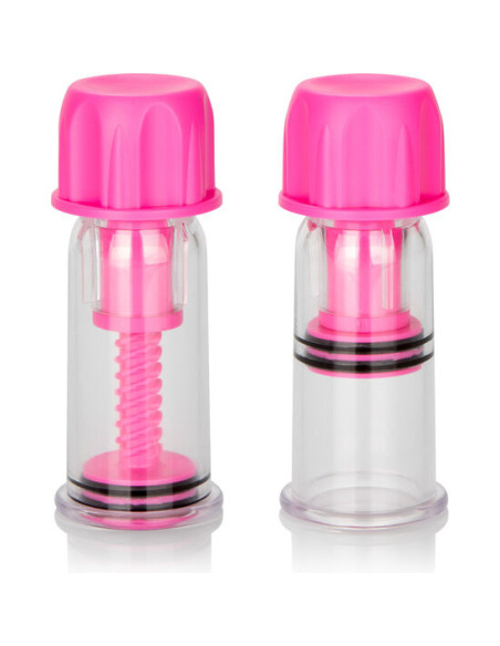 CALEXOTICS VACCUM TWIST SUCCIONADORES PEZONES ROSA