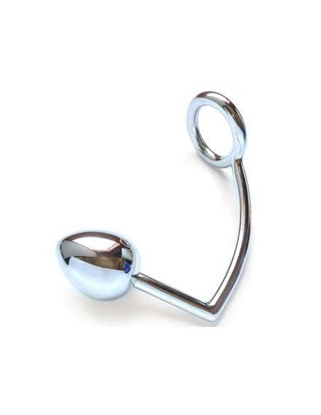 METAL HARD ANILLO CON GANCHO ANAL 50MM