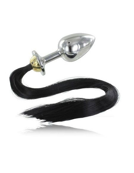 METAL HARD PLUG ANAL ACERO CON COLA 889CM