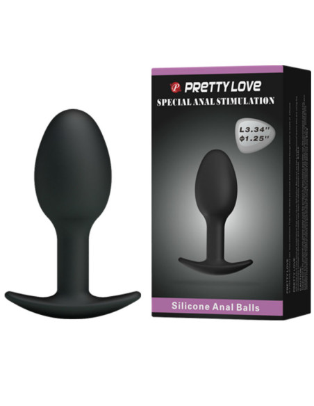 PRETTY LOVE PLUG ANAL SILICONA 65 CM NEGRO