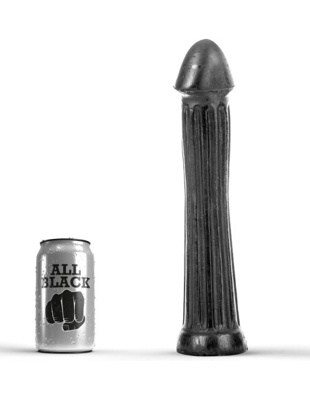 ALL BLACK PLUG DILDO 31 CM