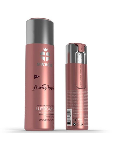 SWEDE FRUITY LOVE LUBRICANTE FRESAS CON CHAMPAGNE 100 ML