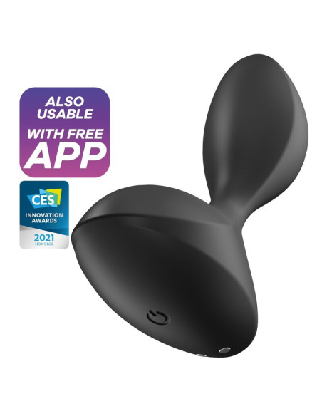 SATISFYER SWEET SEAL PLUG VIBRADOR APP NEGRO