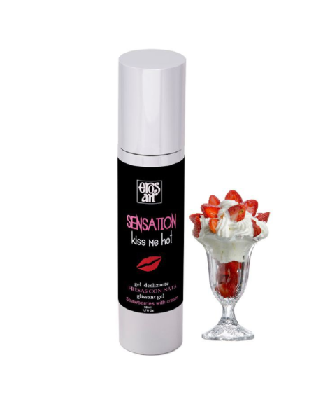 EROS ART SENSATTION LUBRICANTE NATURAL FRESAS CON NATA 50 ML