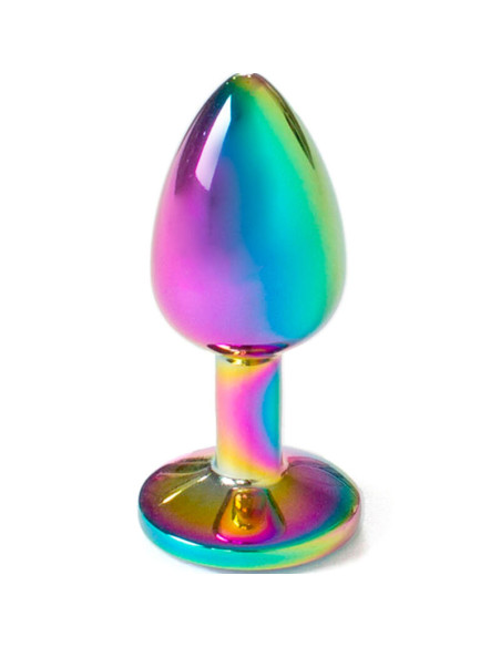 SECRETPLAY METAL BUTT PLUG MULTICOLOR TALLA S 7 CM