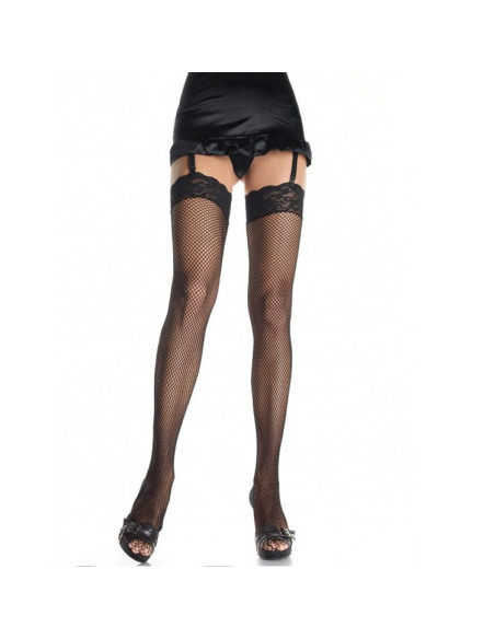 LEG AVENUE MEDIAS DE RED PEQUENA CON ENCAJE MODELO 1