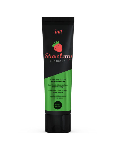 INTT LUBRICANTS LUBRICANTE INTIMO BASE DE AGUA SABOR A FRESA