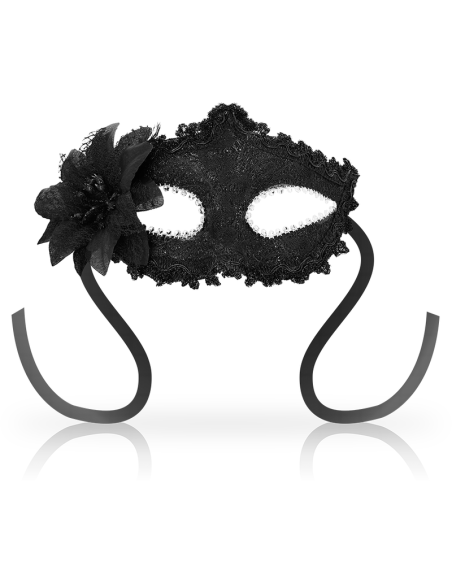 OHMAMA MASKS ANTIZAZ ESTILO VENECIANO FLOR LATERAL NEGRA