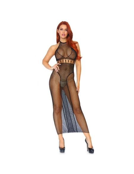 LEG AVENUE VESTIDO EN RED CON ESPALDA DESCUBIERTA TU