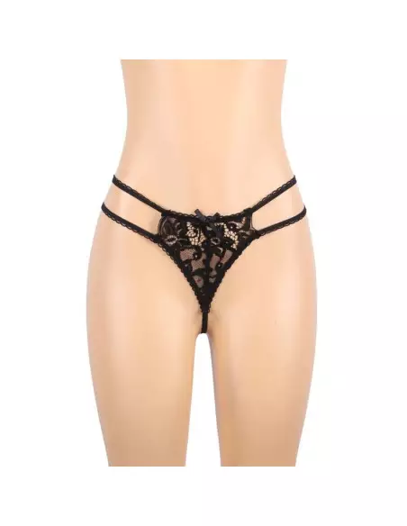 SUBBLIME SET TRES PIEZAS SUJETADOR LIGUERO TANGA L XL