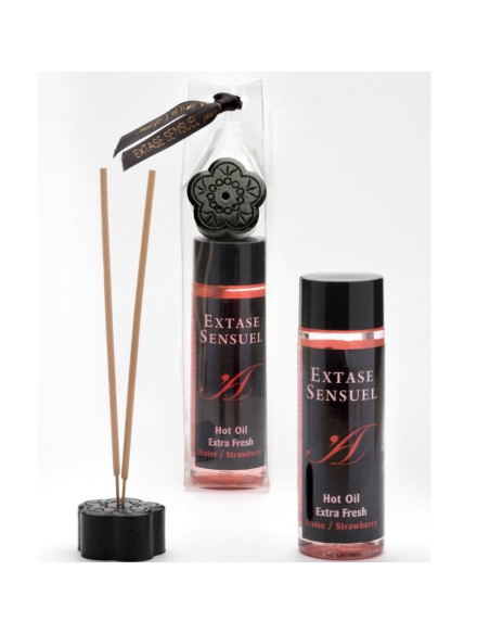 EXTASE SENSUAL ACEITE MASAJE EFECTO EXTRA FRESH FRESA 100 ML