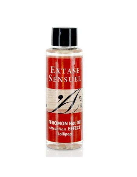 EXTASE SENSUAL ACEITE MASAJE EFECTO CALOR CON FEROMONAS PIRULET 100 ML