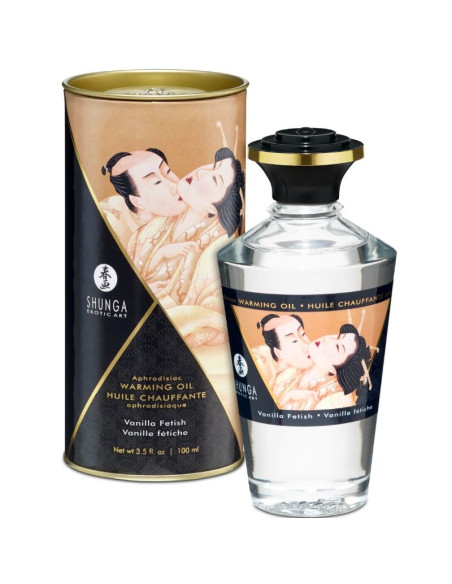 SHUNGA ACEITE MASAJE EFECTO CALOR SABOR VANILLA 100 ML