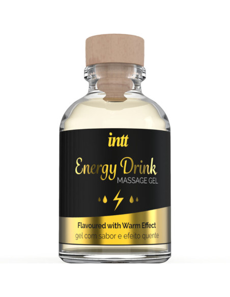 INTT MASSAGE ORAL SEX GEL DE MASAJE CON SABOR A BEBIDA ENERGETICA Y EFECTO CALOR