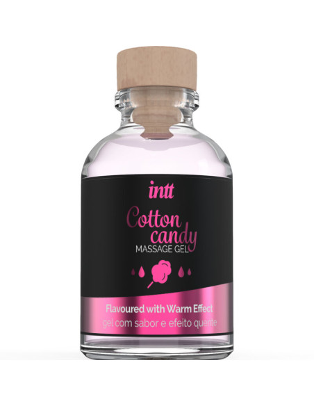 INTT MASSAGE ORAL SEX GEL DE MASAJE CON SABOR A ALGODON DE AZUCAR Y EFECTO CALOR