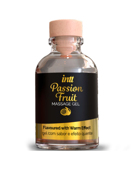 INTT MASSAGE ORAL SEX GEL DE MASAJE SABOR A FRUTA DE LA PASION EFECTO CALOR