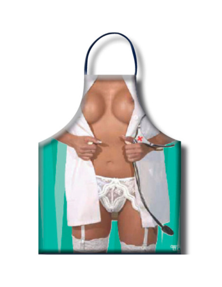 DIABLO PICANTE DELANTAL ENFERMERA MUJER