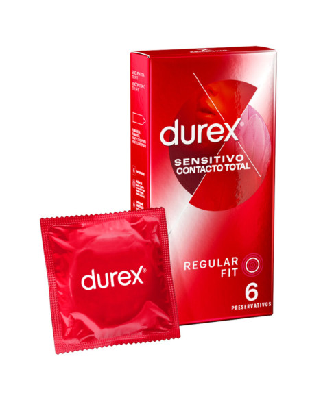 DUREX SENSITIVO CONTACTO TOTAL 6 UNIDADES