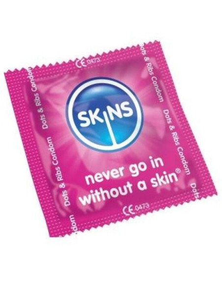 SKINS PRESERVATIVOS PUNTOS ESTRIAS BOLSA 500 UDS