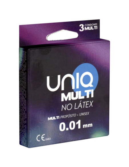 UNIQ MULTI PRESERVATIVOS SIN LATEX 3 UNIDADES