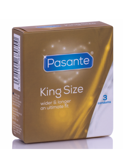 PASANTE PRESERVATIVOS KING MS LARGOS Y ANCHOS 3 UNIDADES